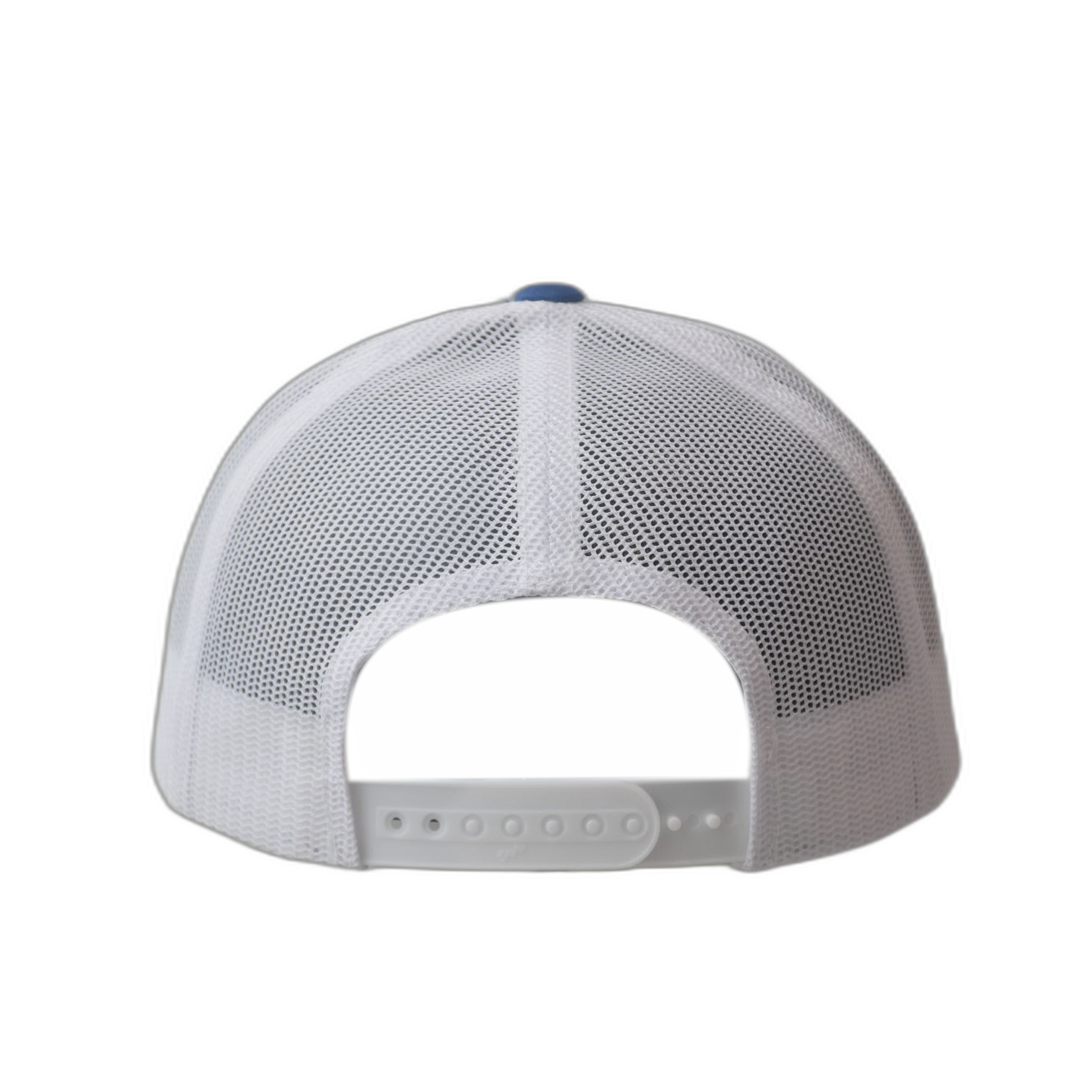 Casquette Trucker PEACE Bicolore Bleue Blanche - Logo Blanc