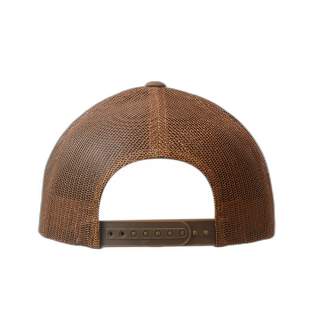 Casquette Trucker PEACE Uni Marron - Logo Noir