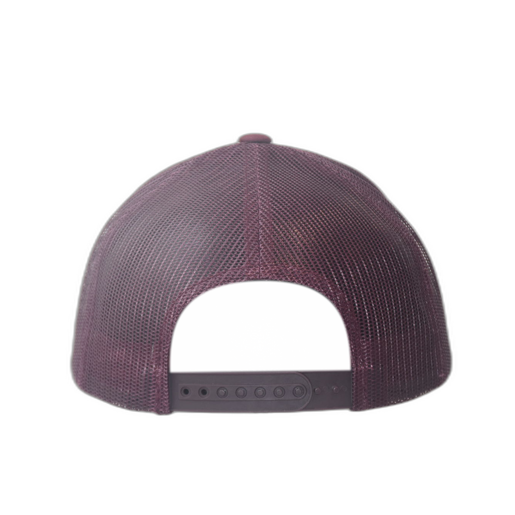 Casquette Trucker PEACE Uni Bordeaux - Logo Noir