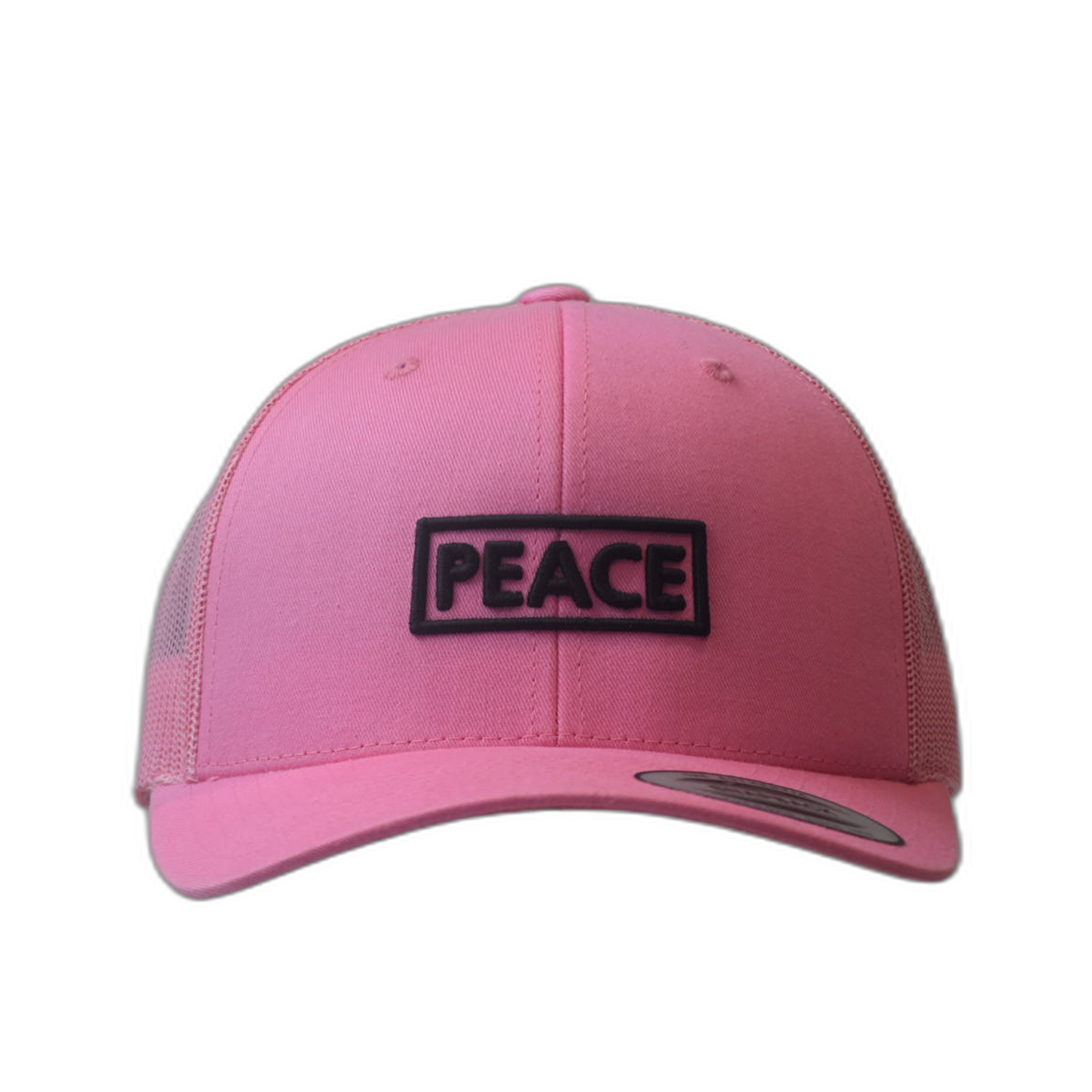Casquette Trucker PEACE Uni Rose - Logo Noir