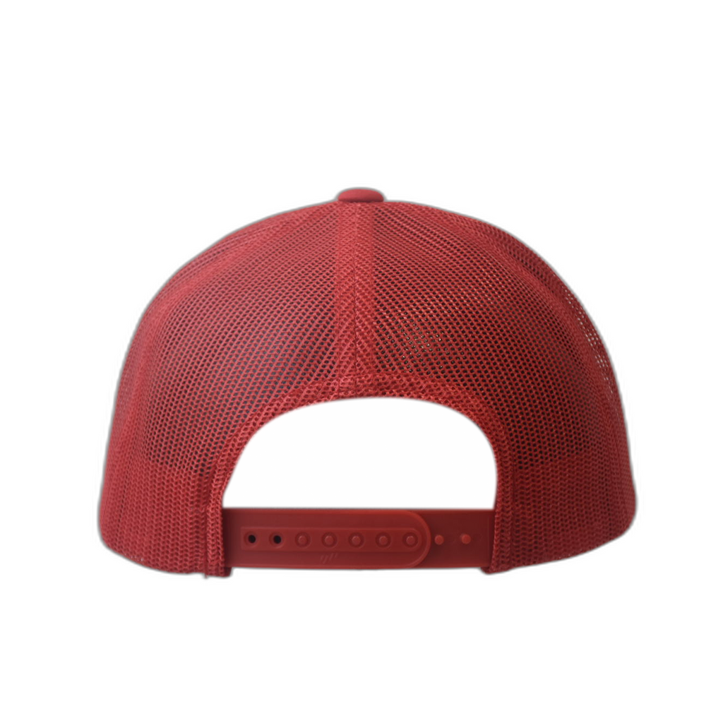 Casquette Trucker PEACE Uni Rouge - Logo Noir