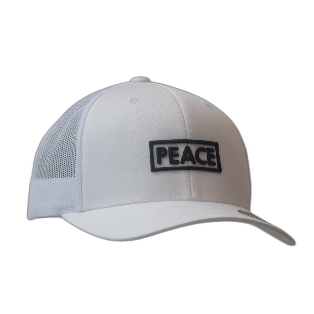 PEACE Trucker Cap Uni White - Black Logo