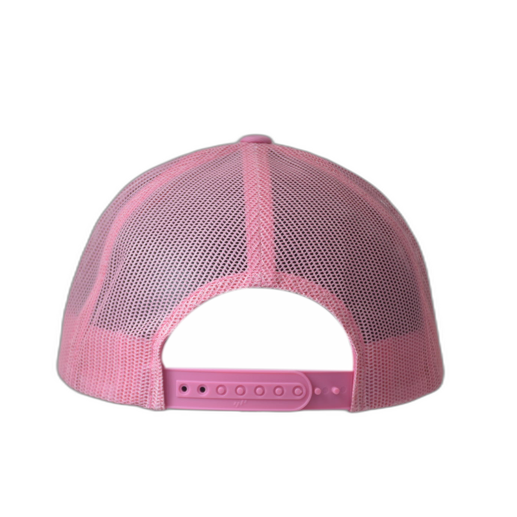 PEACE Trucker Cap Plain Pink - White Logo
