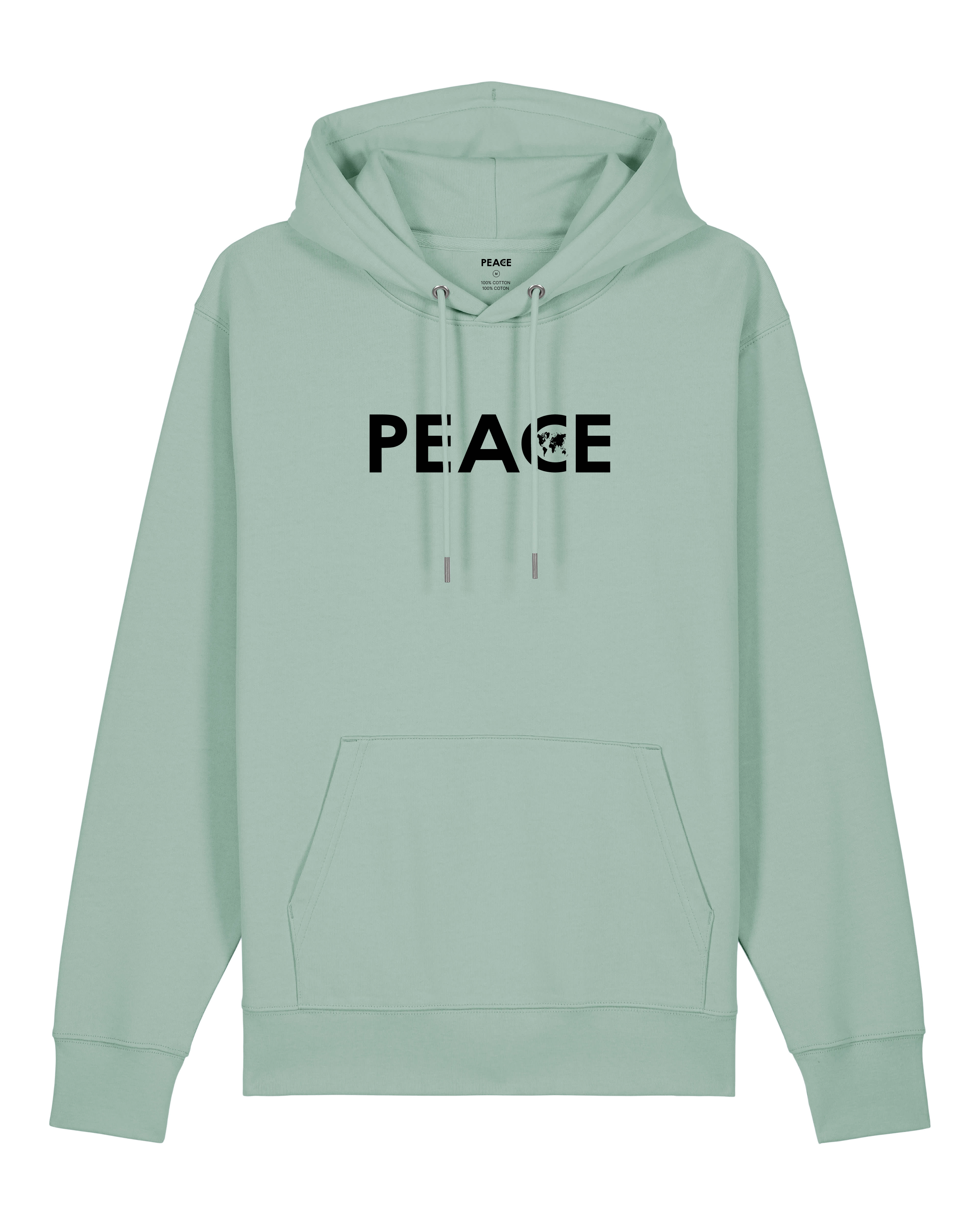 Sweat à Capuche PEACE Classic Aloe - Logo Noir