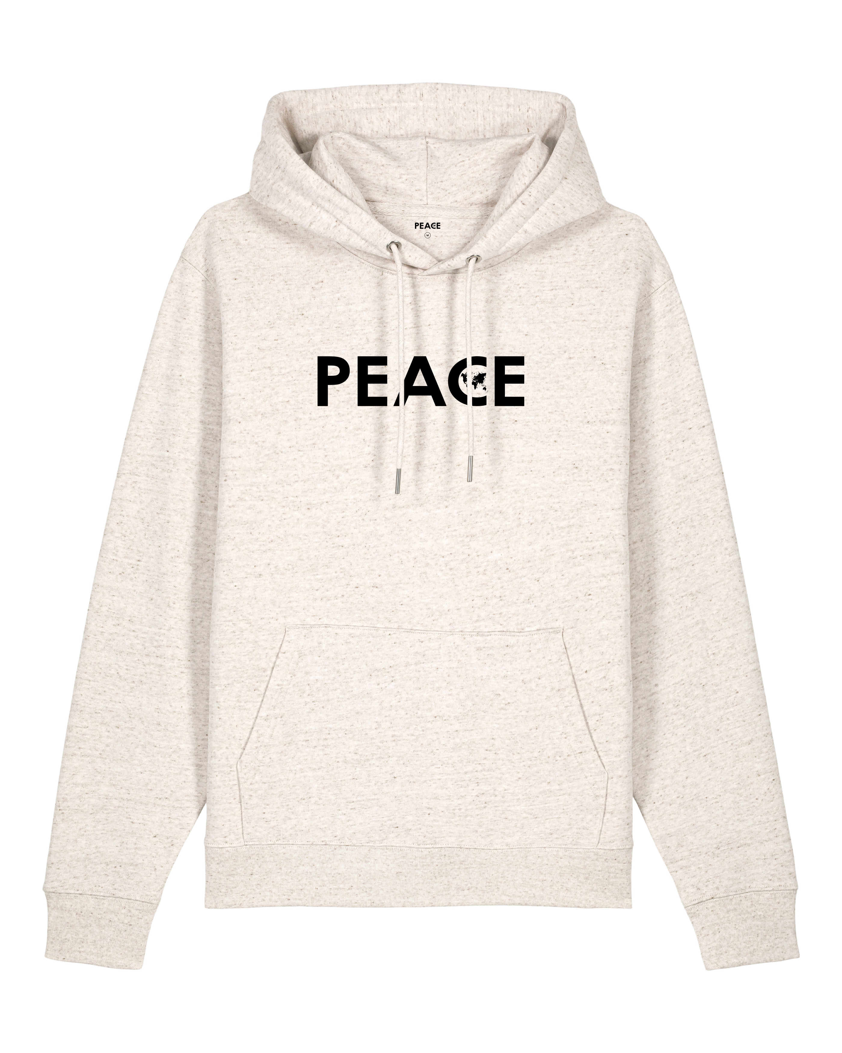 Sweat à Capuche PEACE Classic Chiné Eco - Logo Noir