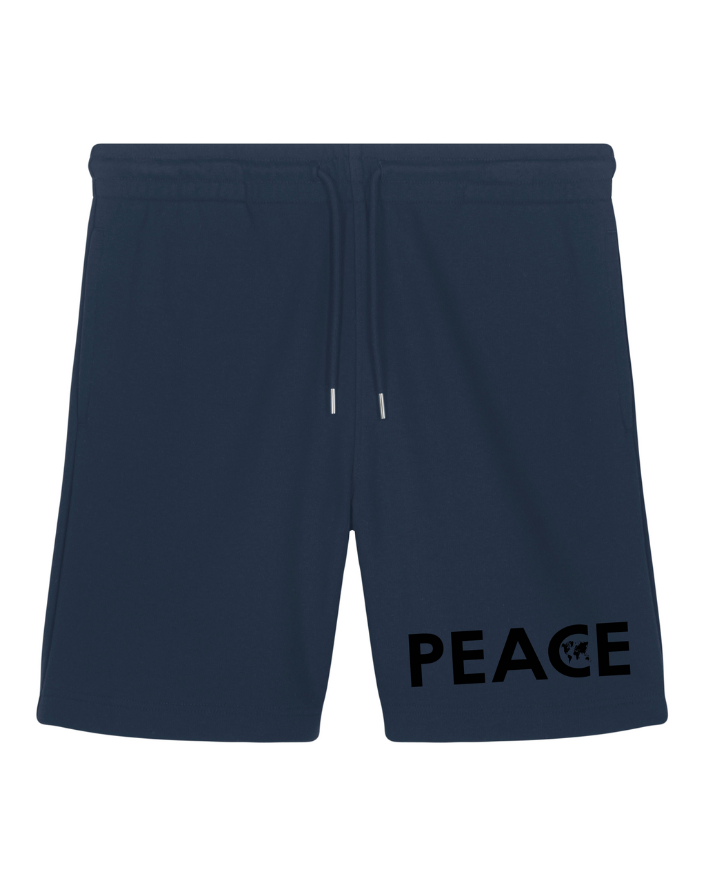 Short PEACE Classic Bleu Marine - Logo Noir