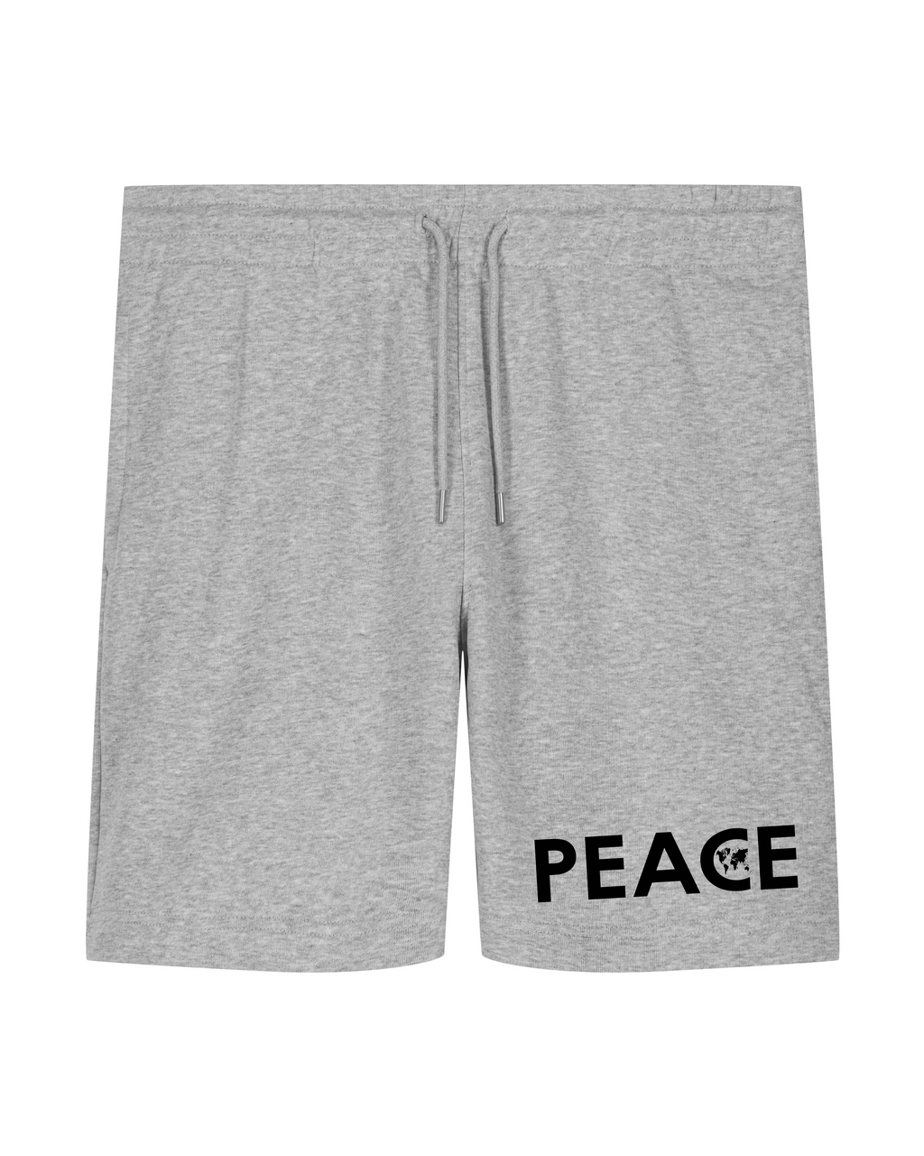 Short PEACE Classic Gris Chiné - Logo Noir