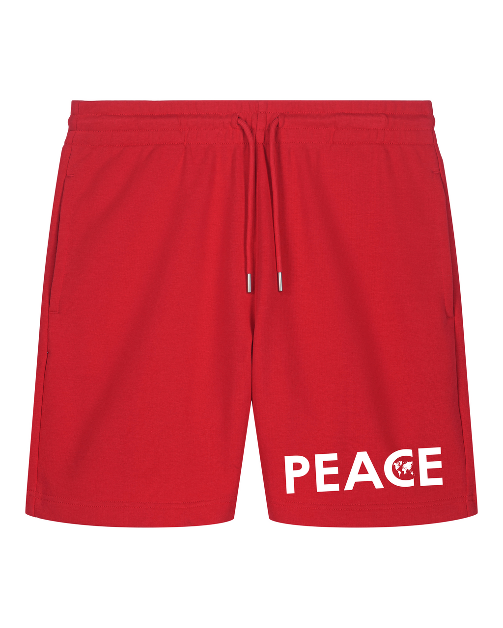 Short PEACE Classic Rouge - Logo Blanc