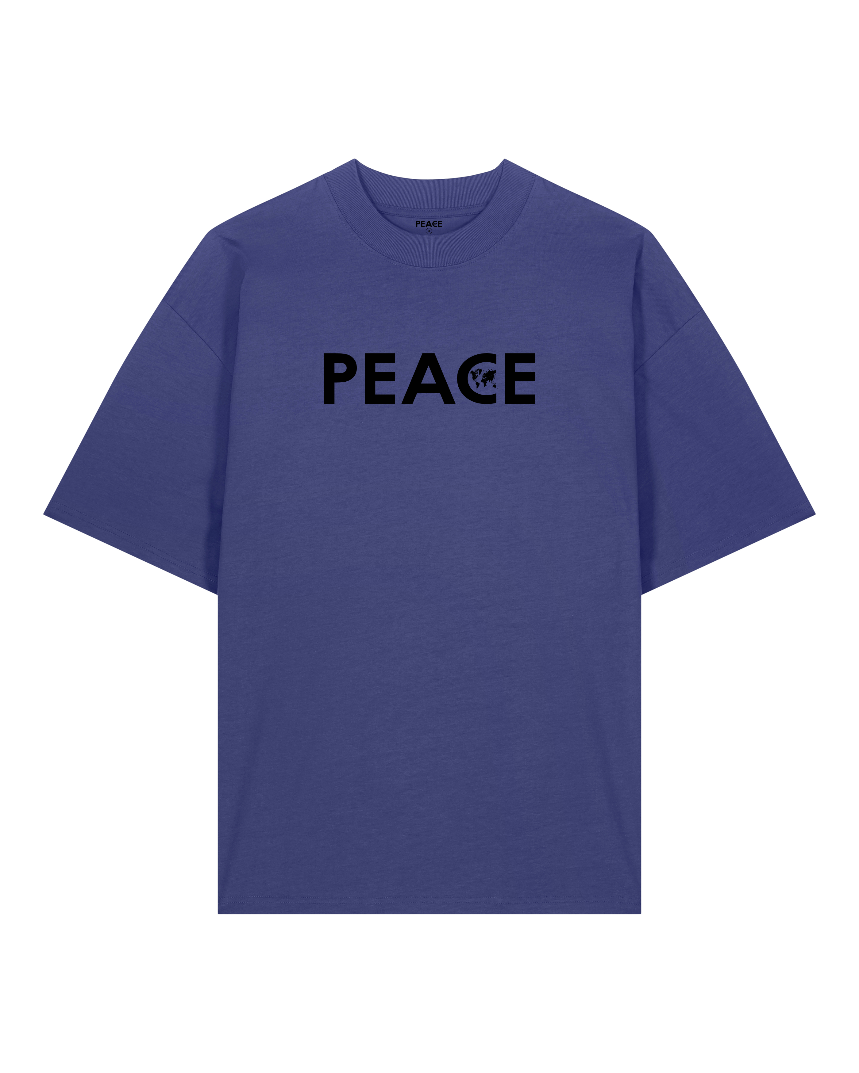 T-Shirt Oversize PEACE Classic Crépuscule - Logo Noir