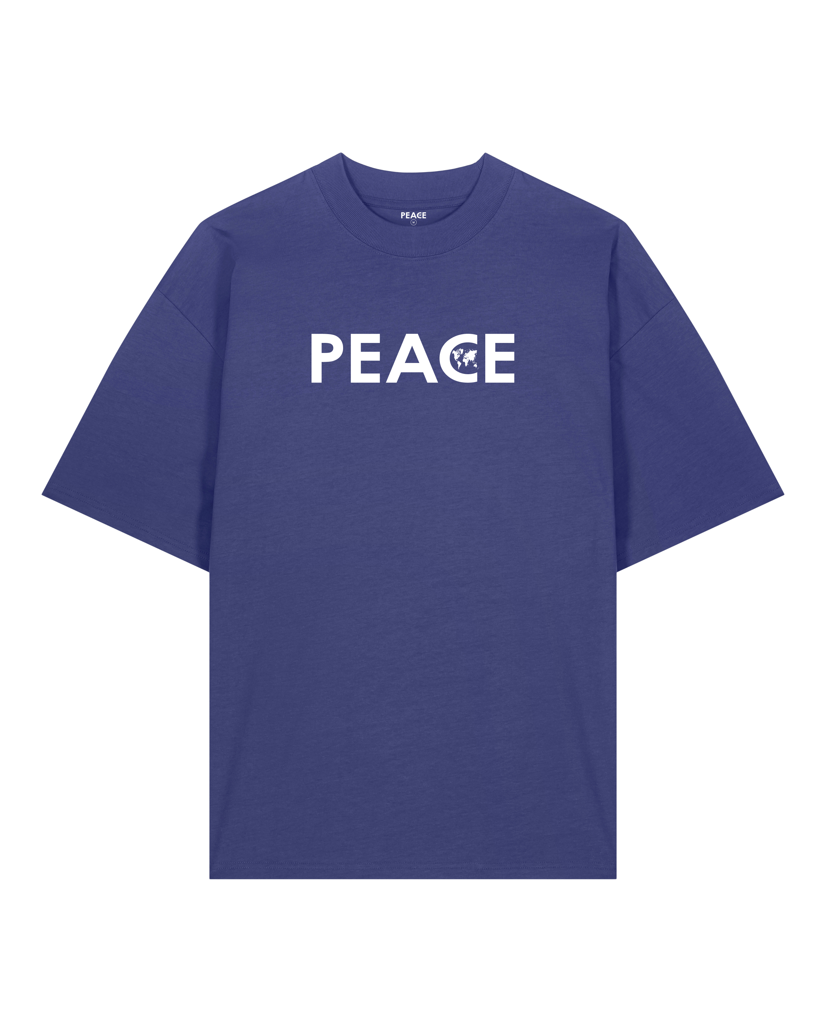 T-Shirt Oversize PEACE Classic Crépuscule - Logo Blanc