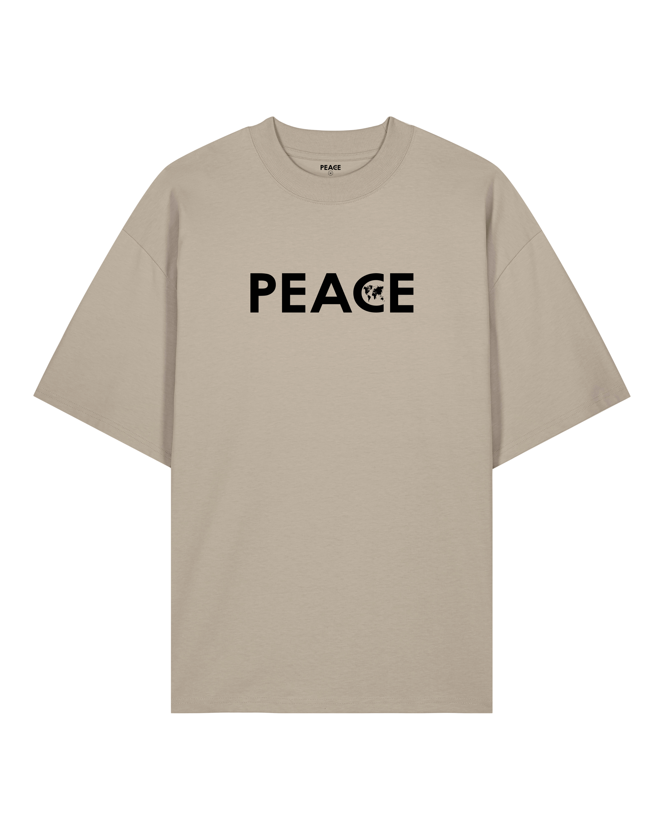 T-Shirt Oversize PEACE Classic Pierre - Logo Noir