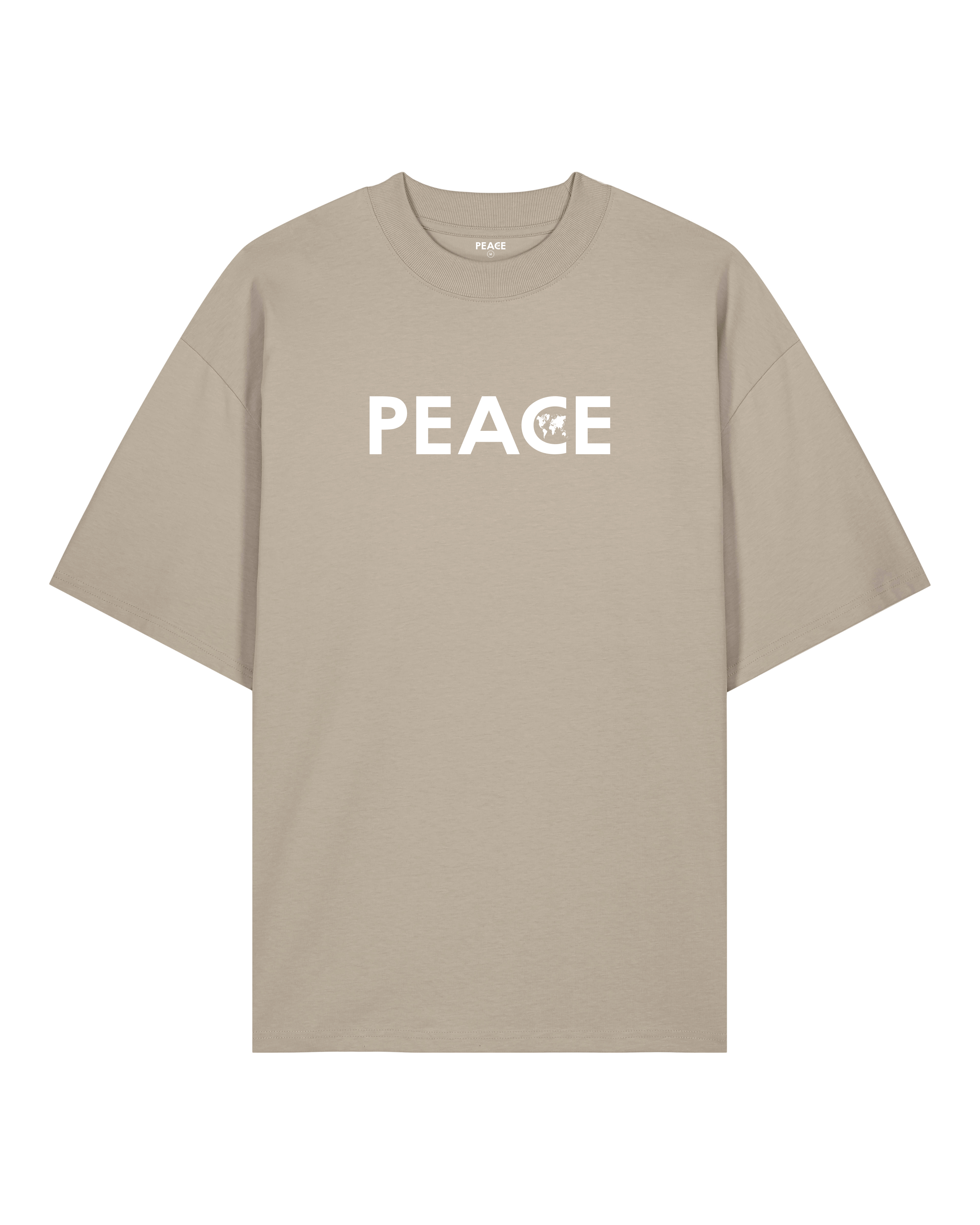 T-Shirt Oversize PEACE Classic Pierre - Logo Blanc
