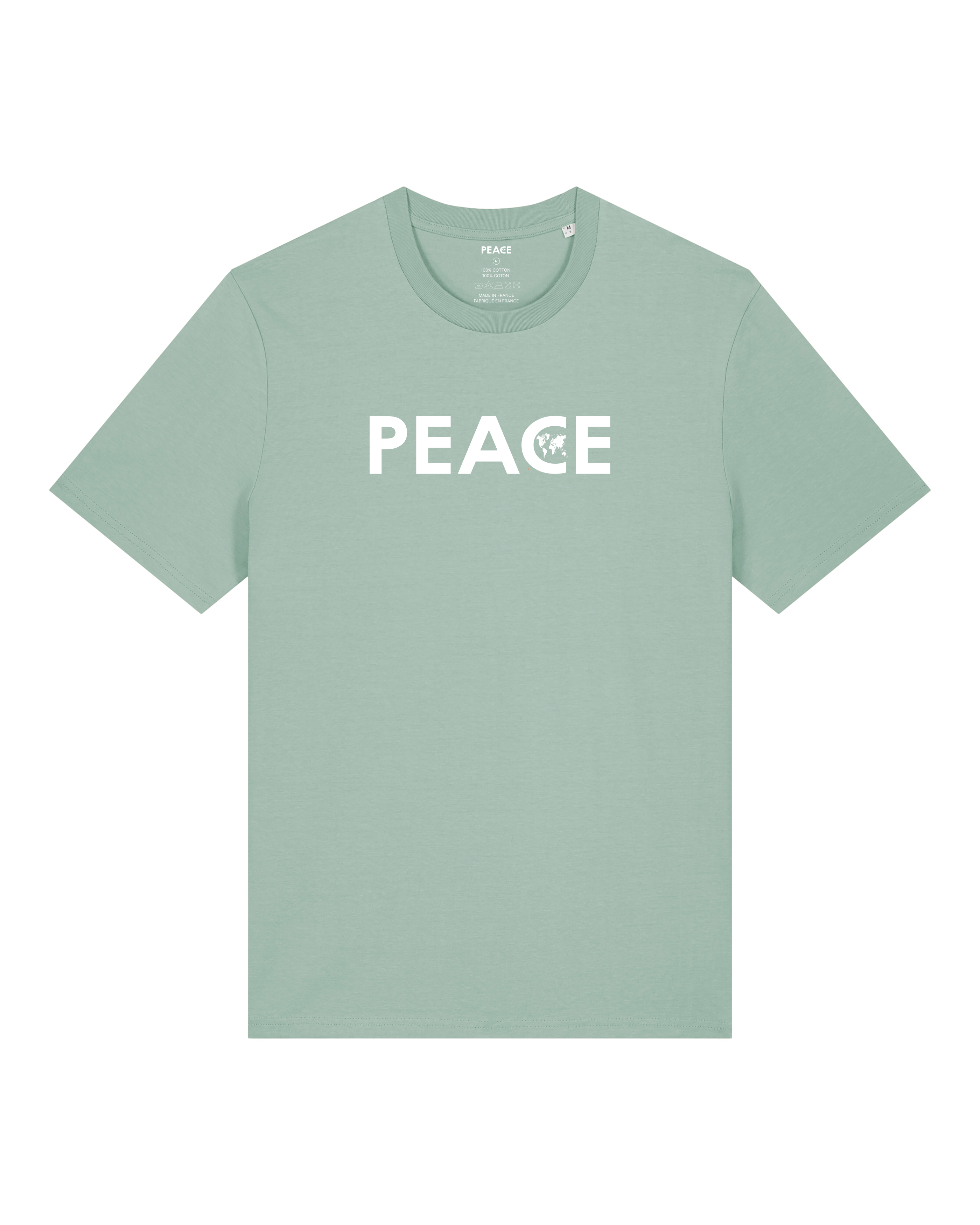 T-Shirt PEACE Classic Aloe - White Logo