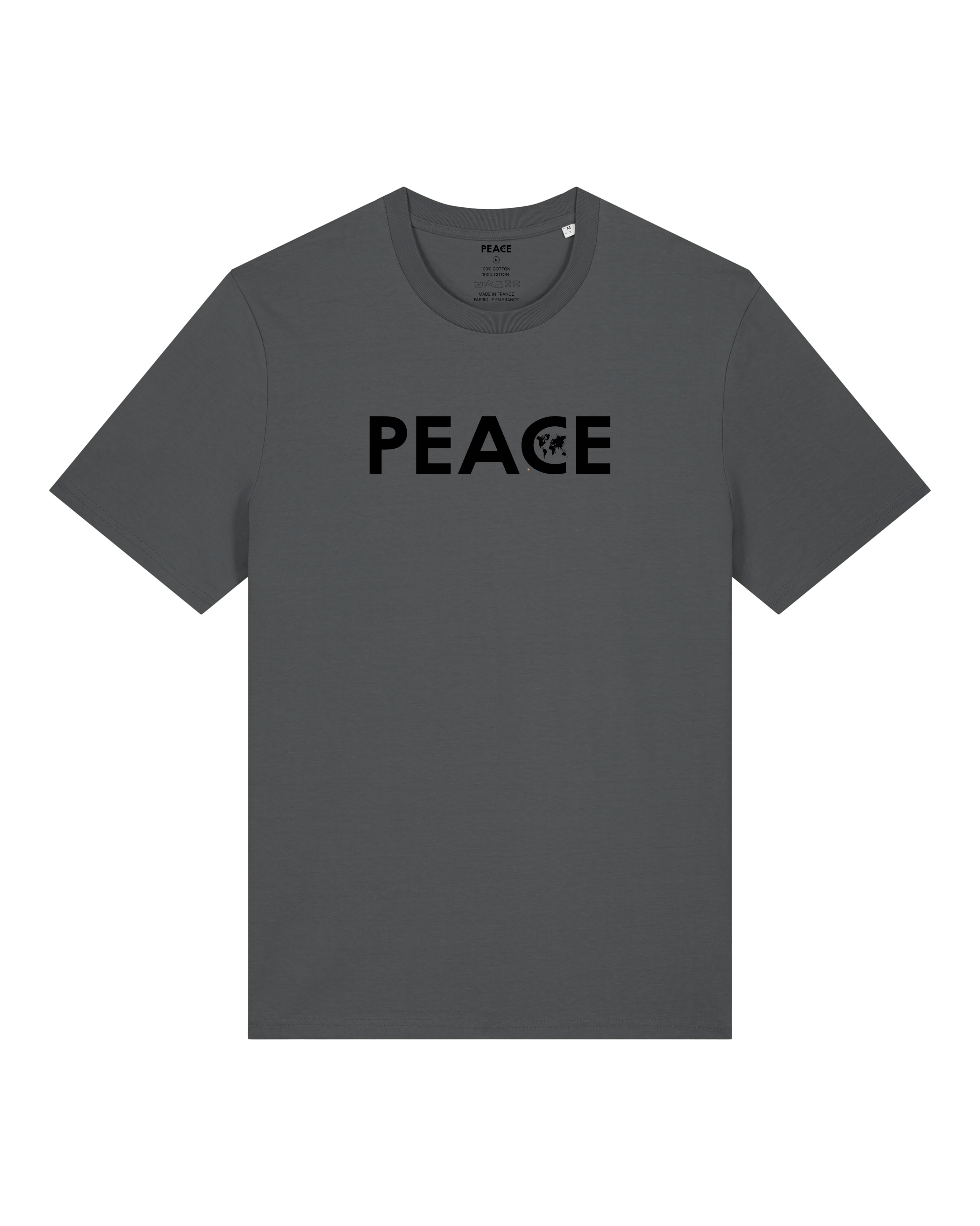 T-Shirt PEACE Classic Anthracite - Black Logo