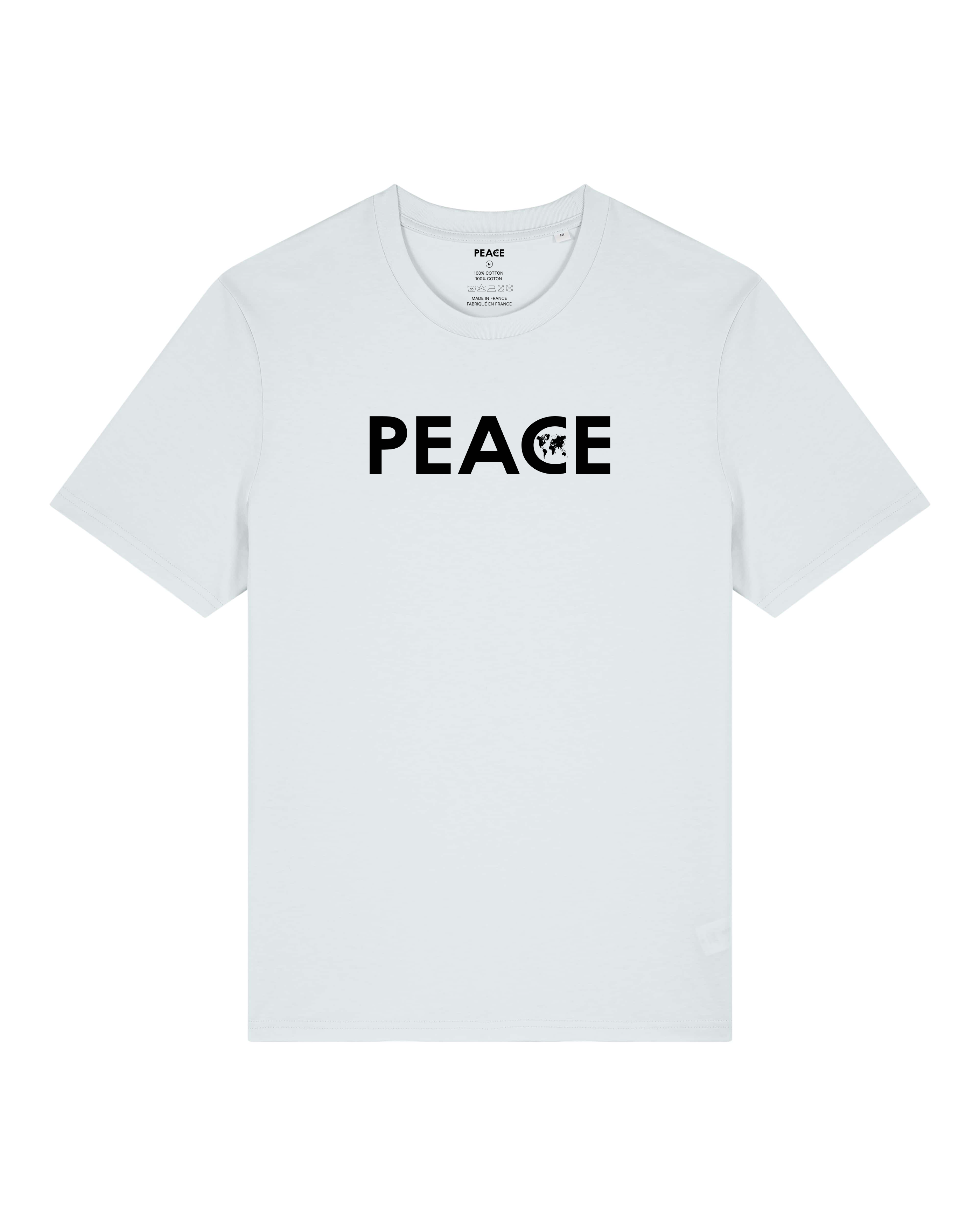 T-Shirt PEACE Classic Blue Ice - Black Logo
