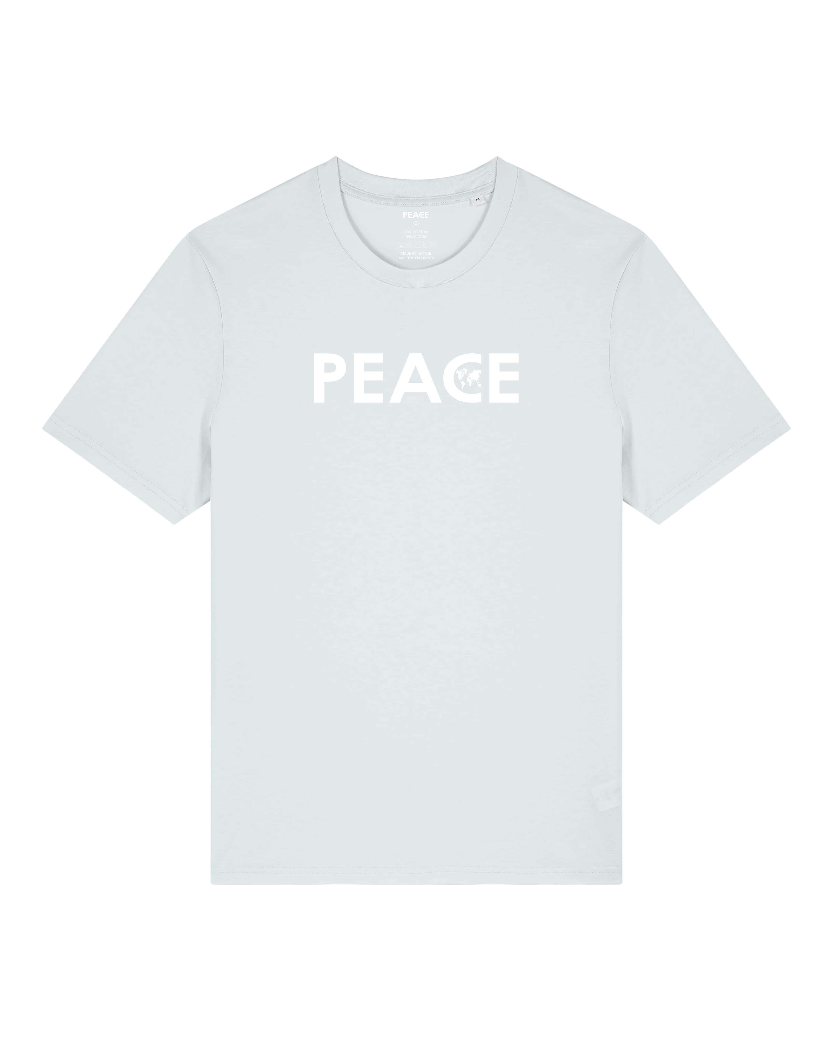 T-Shirt PEACE Classic Blue Ice - White Logo