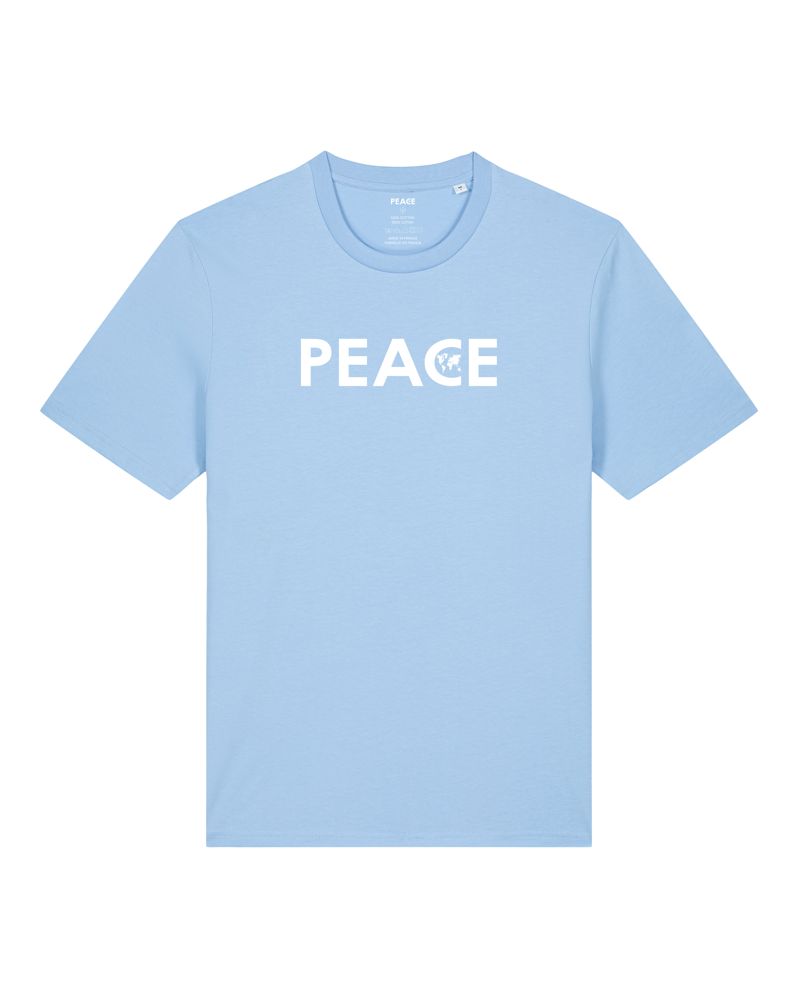T-Shirt PEACE Classic Blue Soul - White Logo