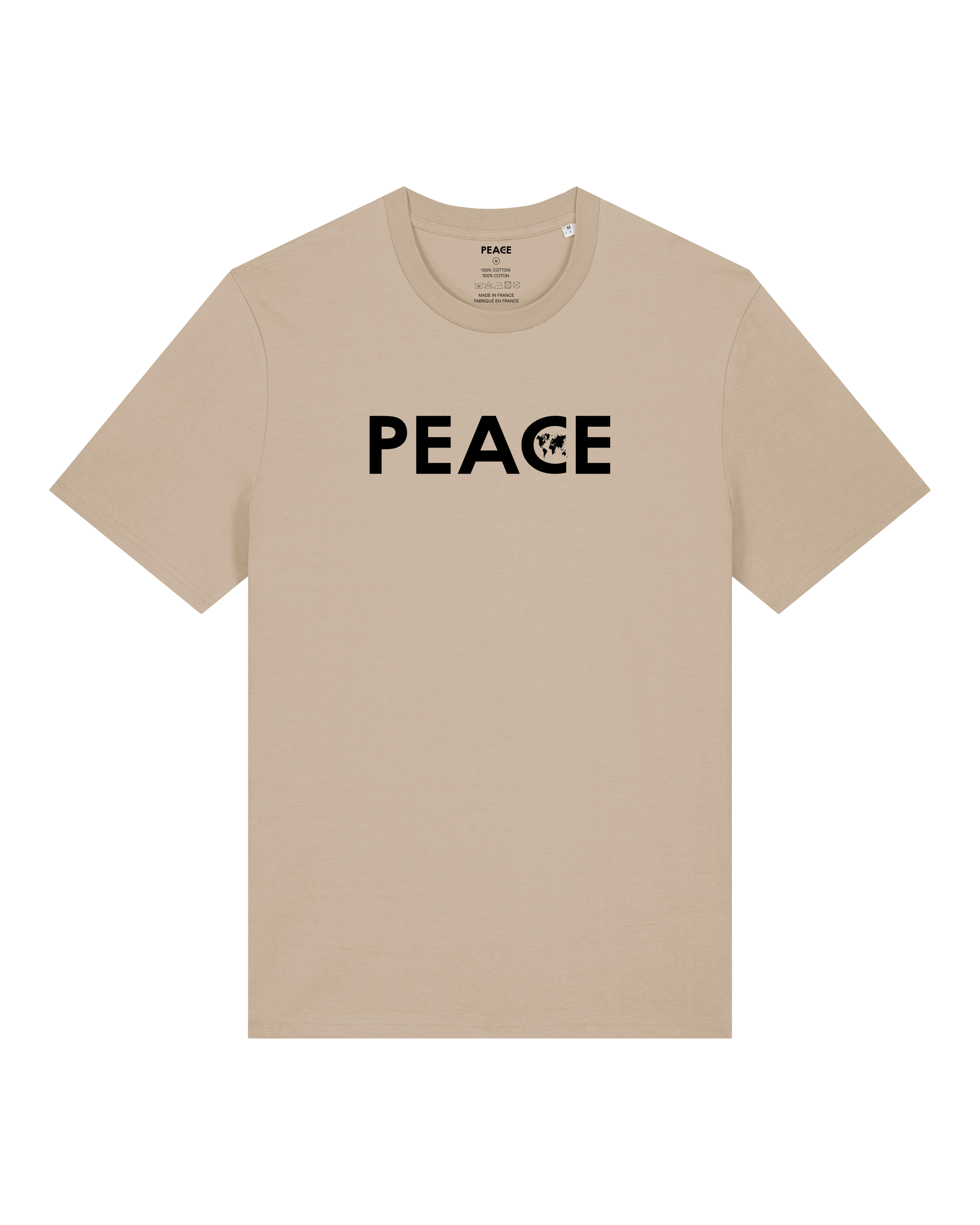 T-Shirt PEACE Classic Desert Dust - Black Logo