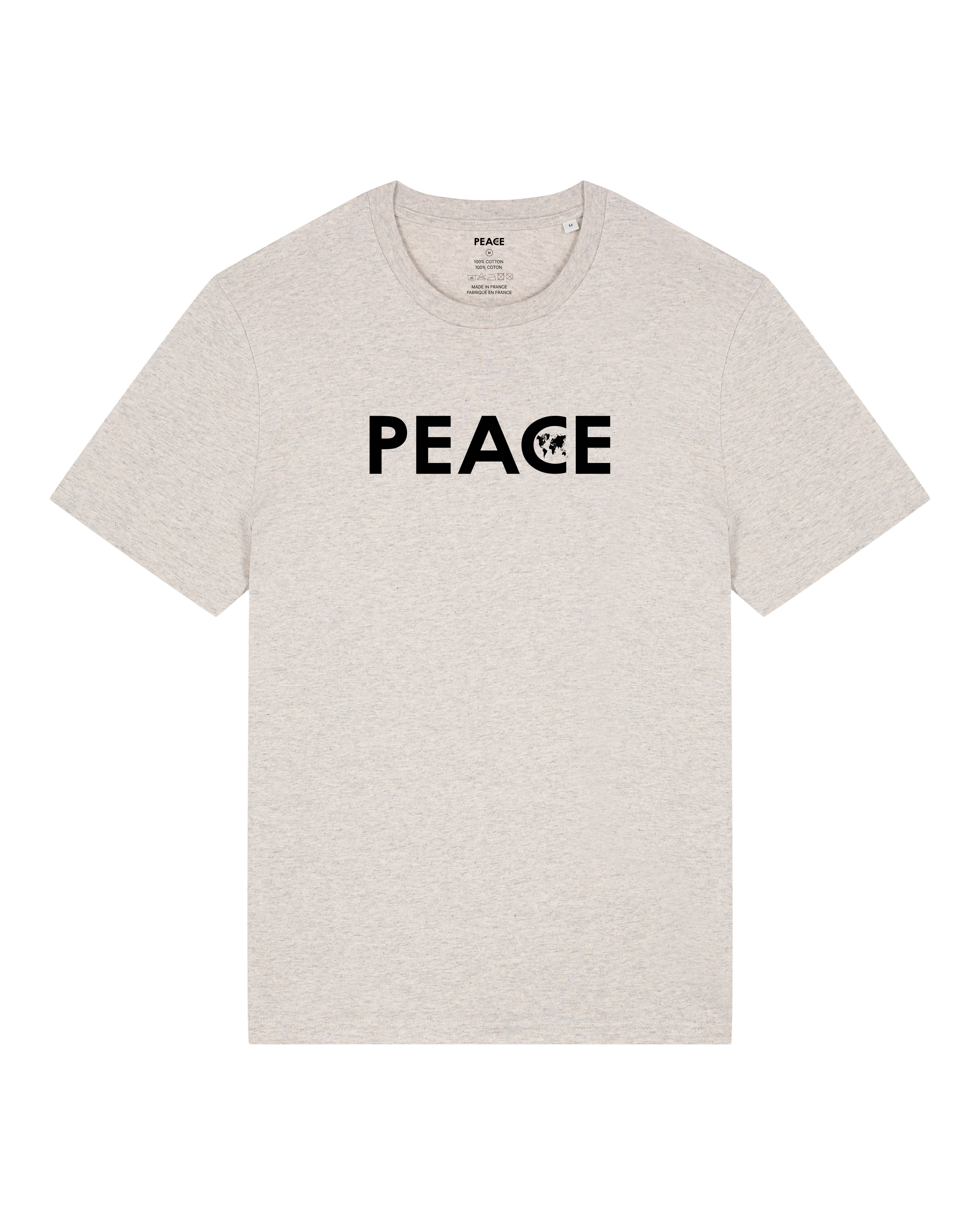 T-Shirt PEACE Classic Heather Haze - Black Logo
