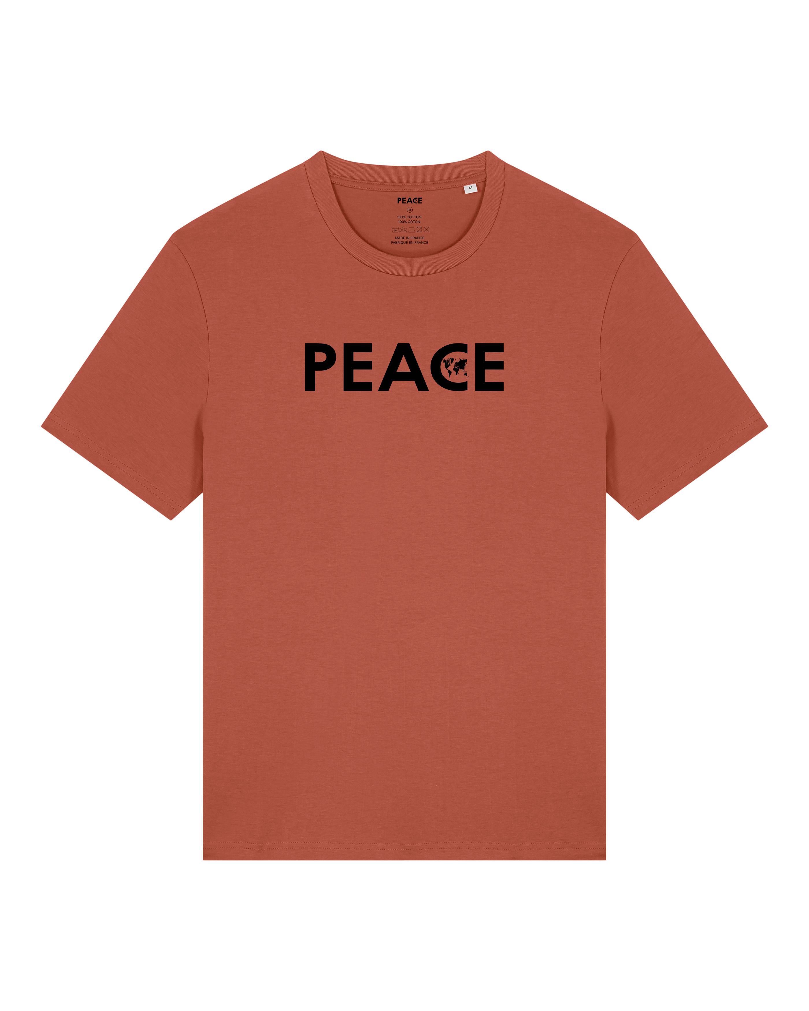 T-Shirt PEACE Classic Heritage Brown - Black Logo