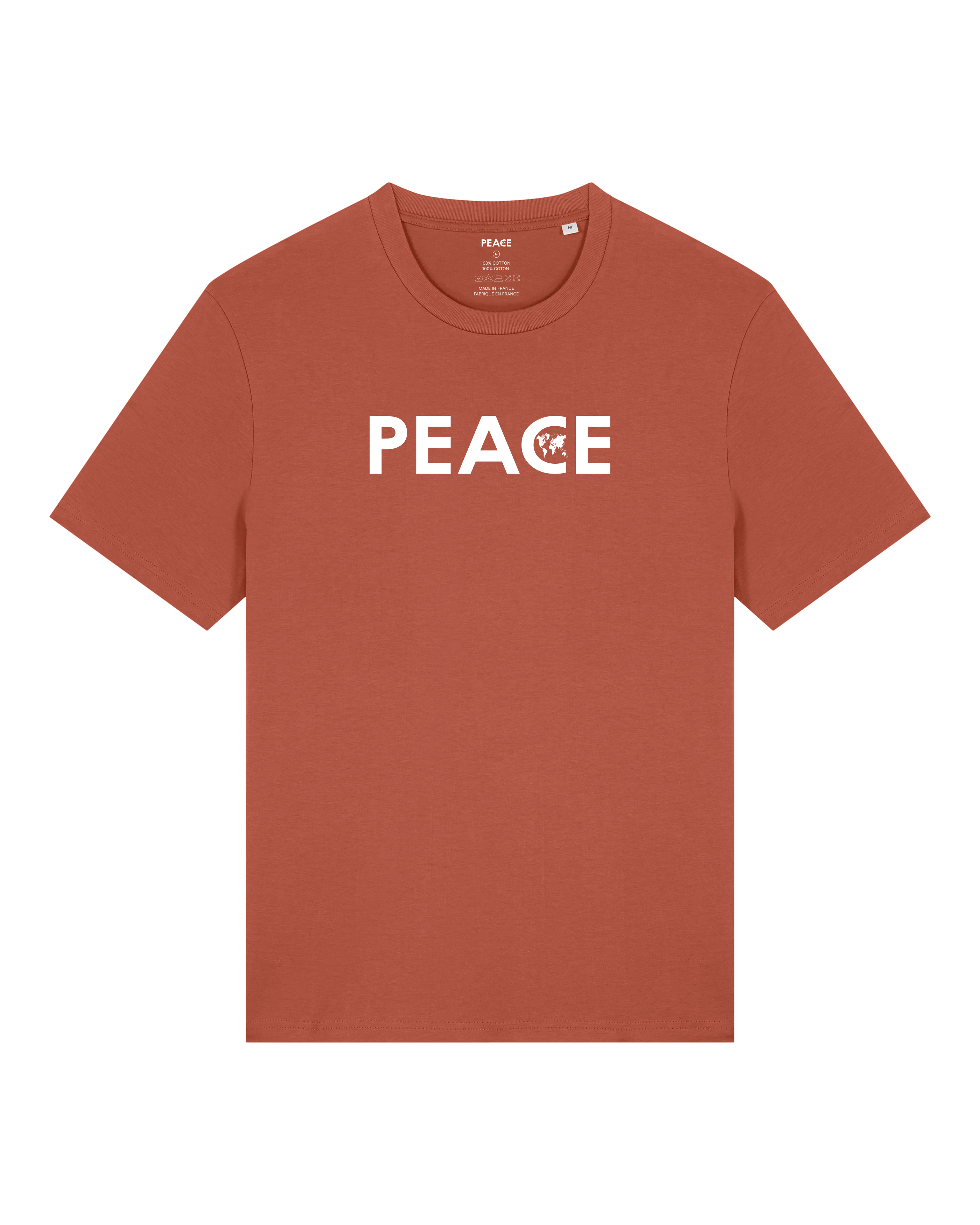T-Shirt PEACE Classic Uni Heritage Brown - White Logo