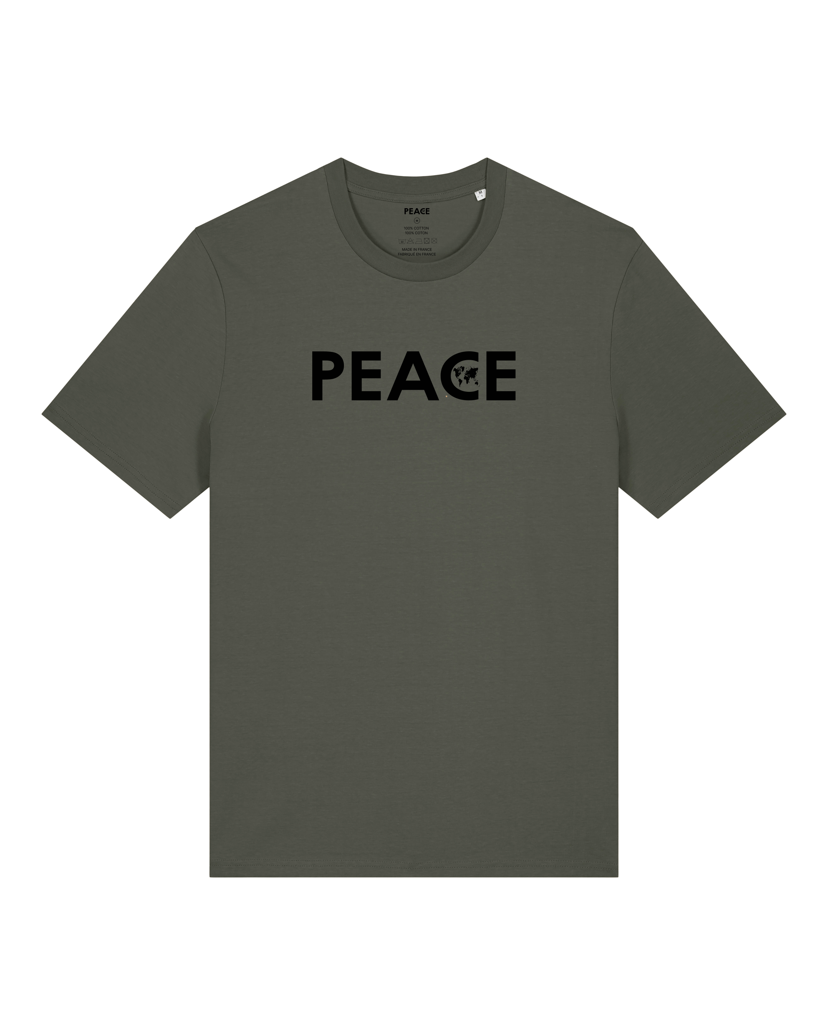T-Shirt PEACE Classic Uni Khaki - Black Logo