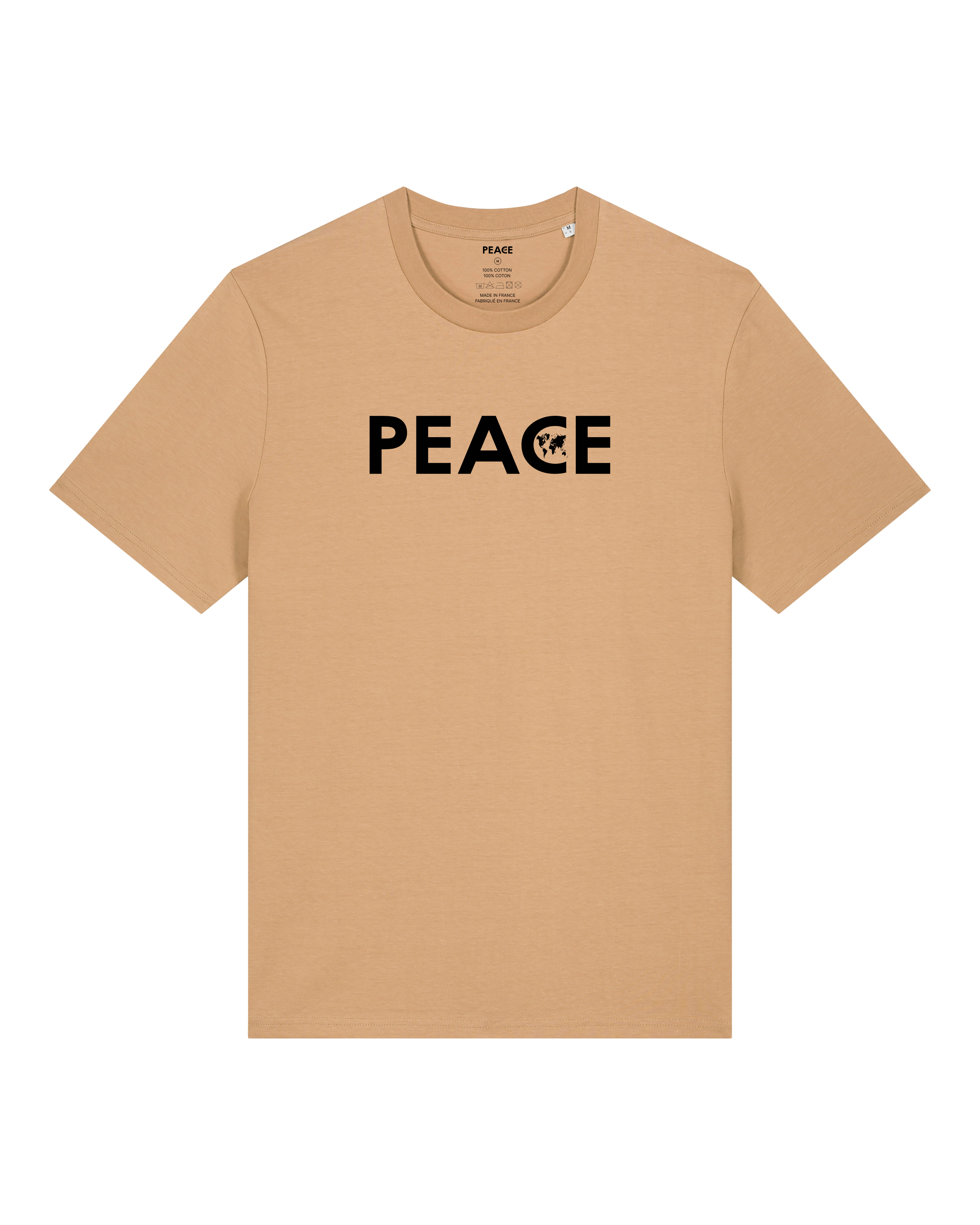T-Shirt PEACE Classic Uni Latte - Black Logo