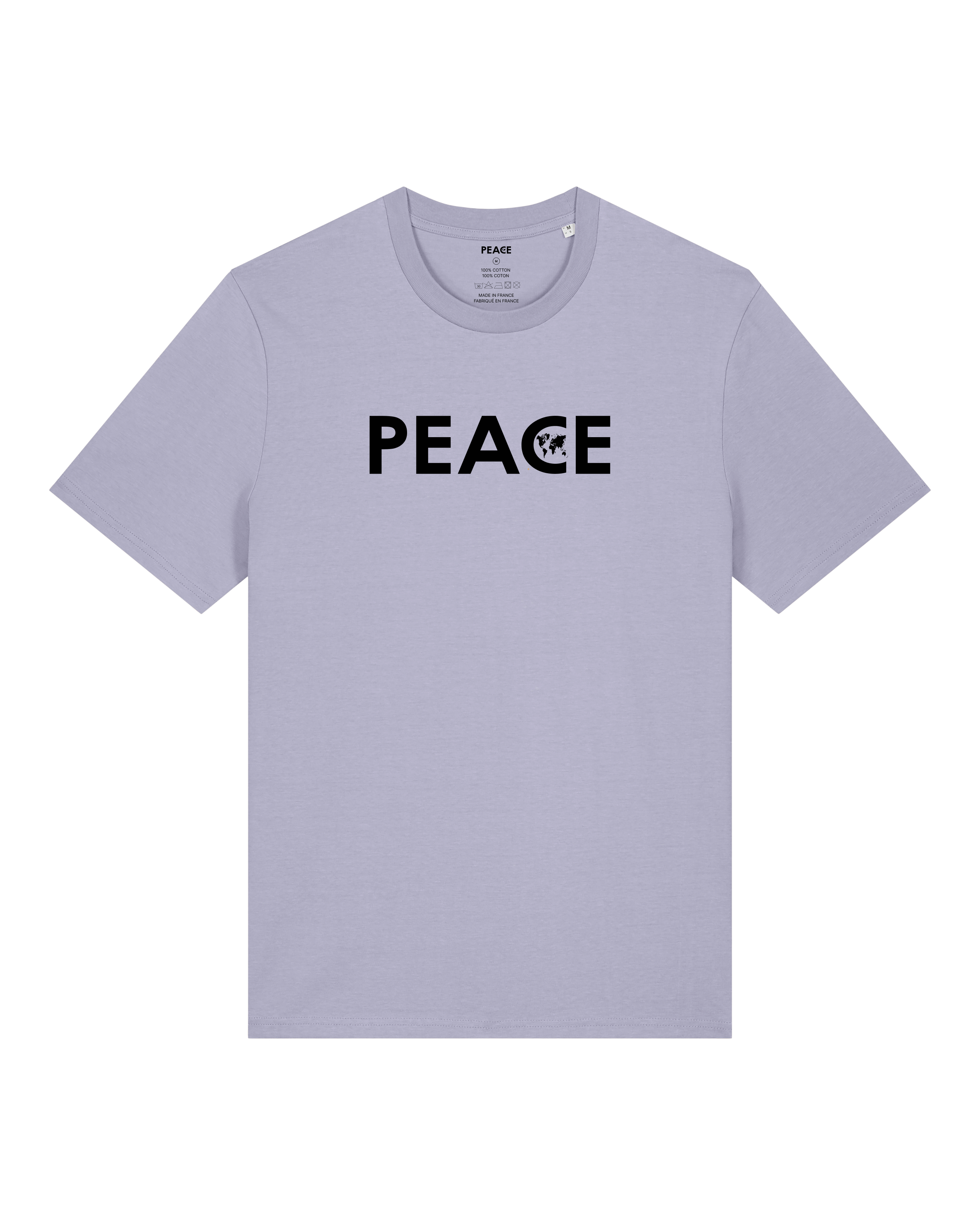 T-Shirt PEACE Classic Uni Lavander - Black Logo
