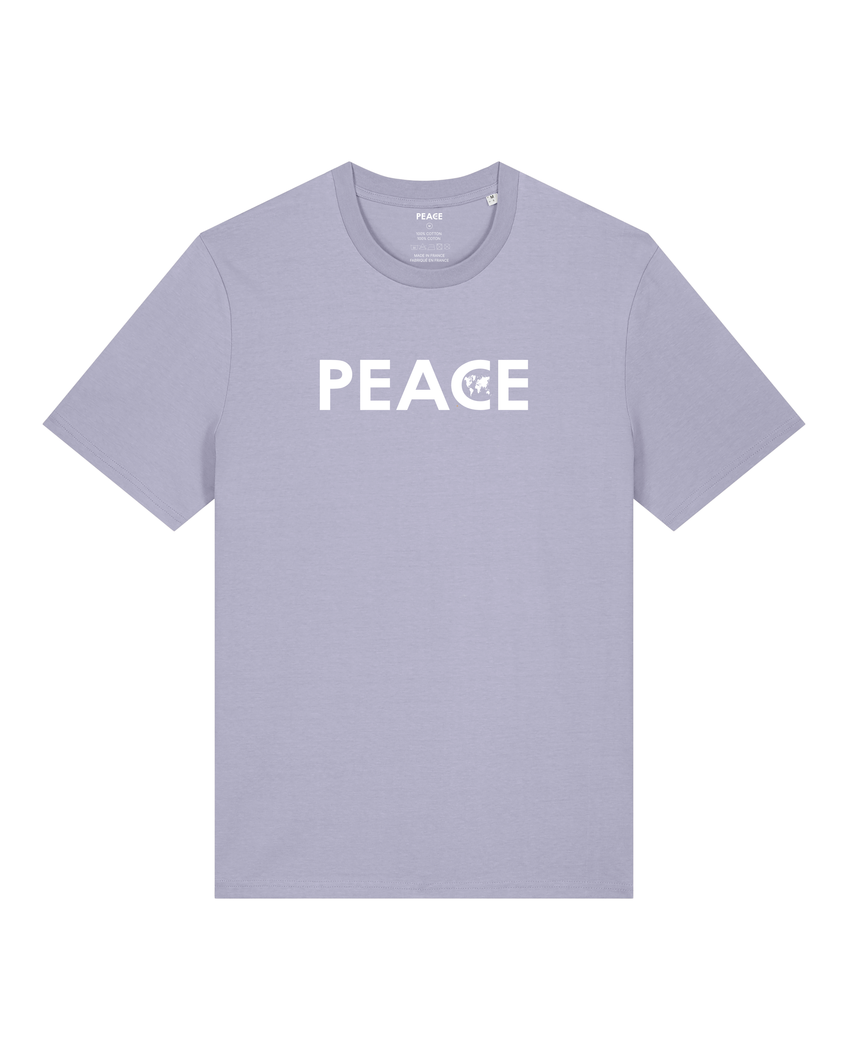 T-Shirt PEACE Classic Uni Lavander - White Logo