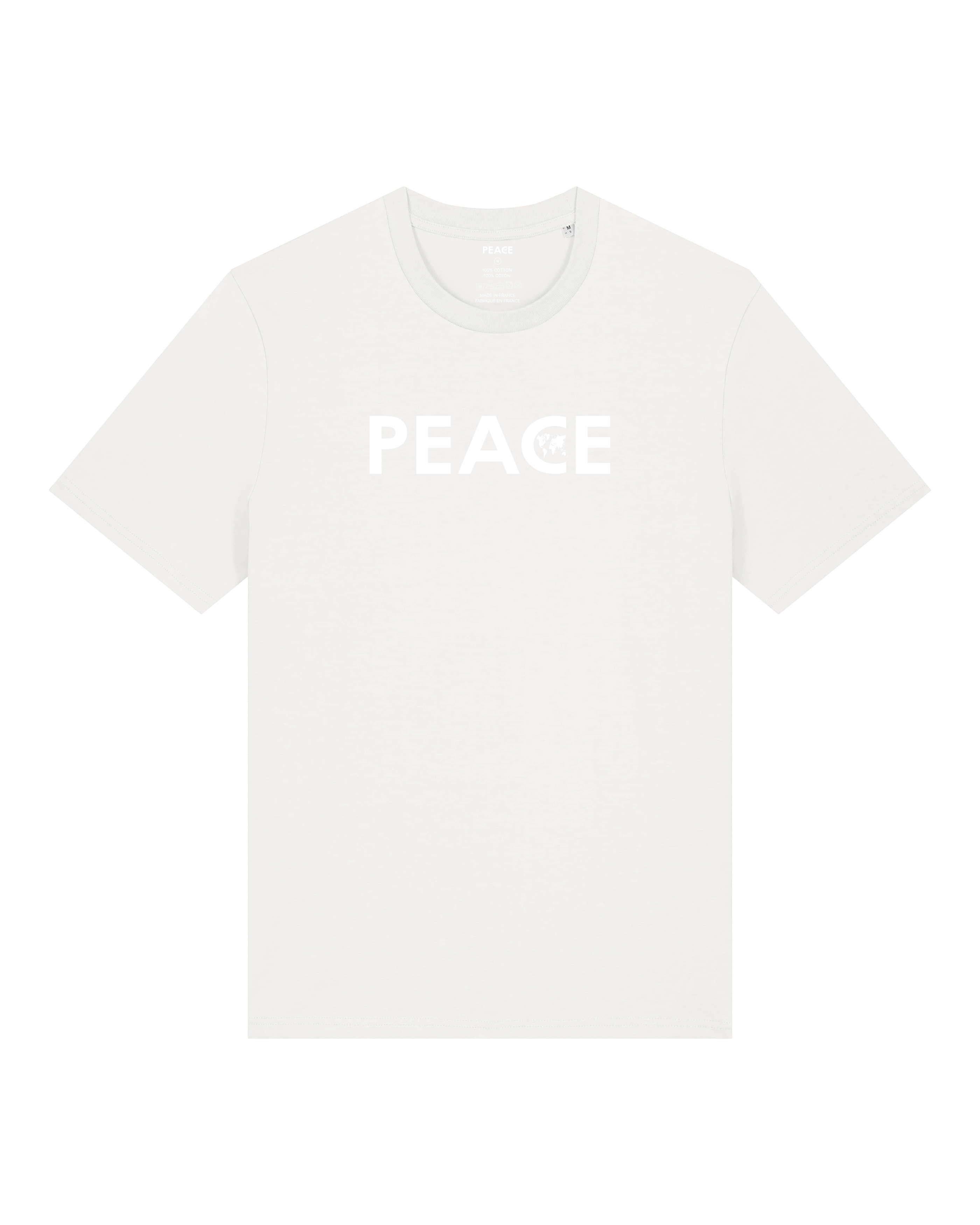 T-Shirt PEACE Classic Uni Off White - White Logo