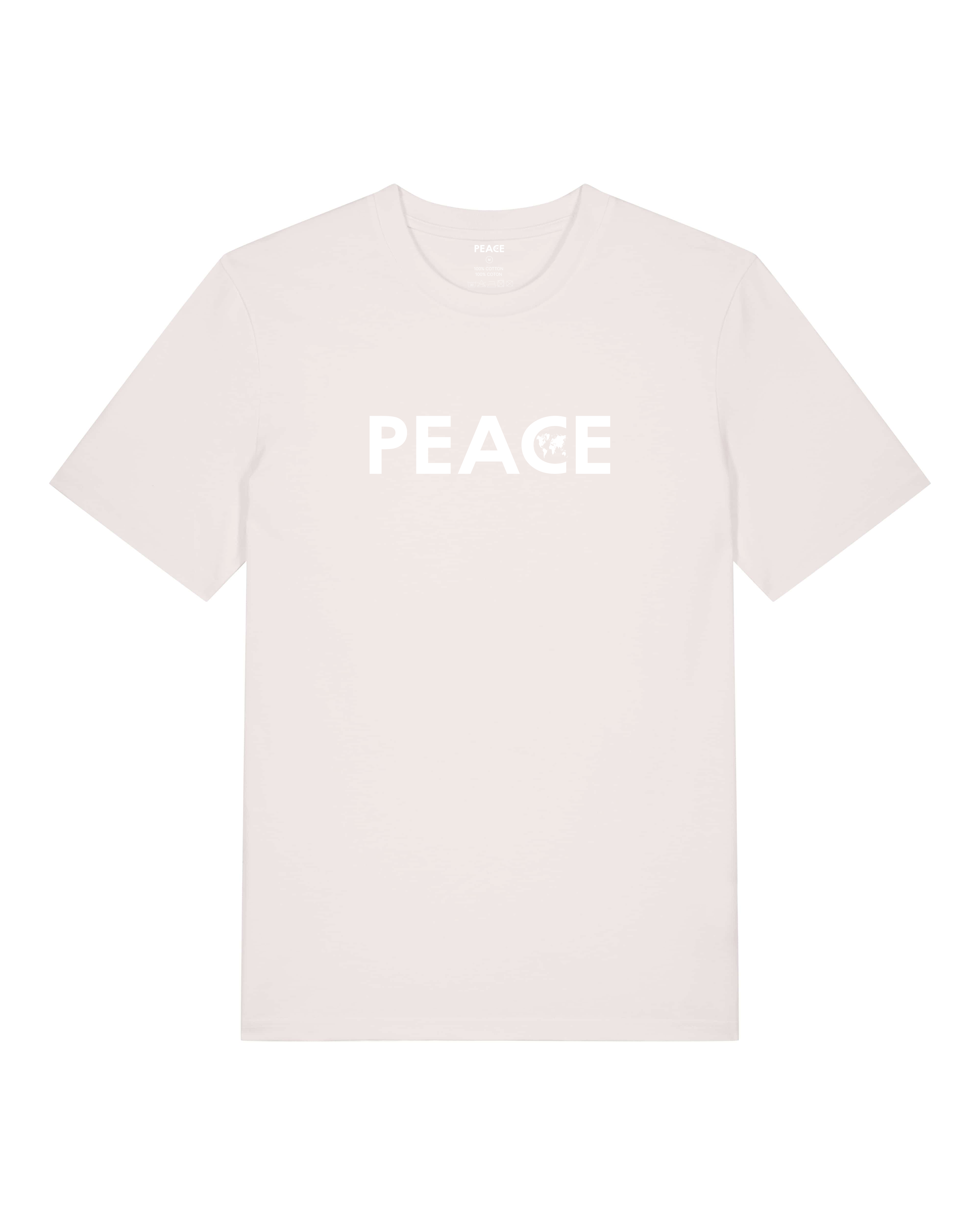 T-Shirt PEACE Classic Uni Vintage White - White Logo