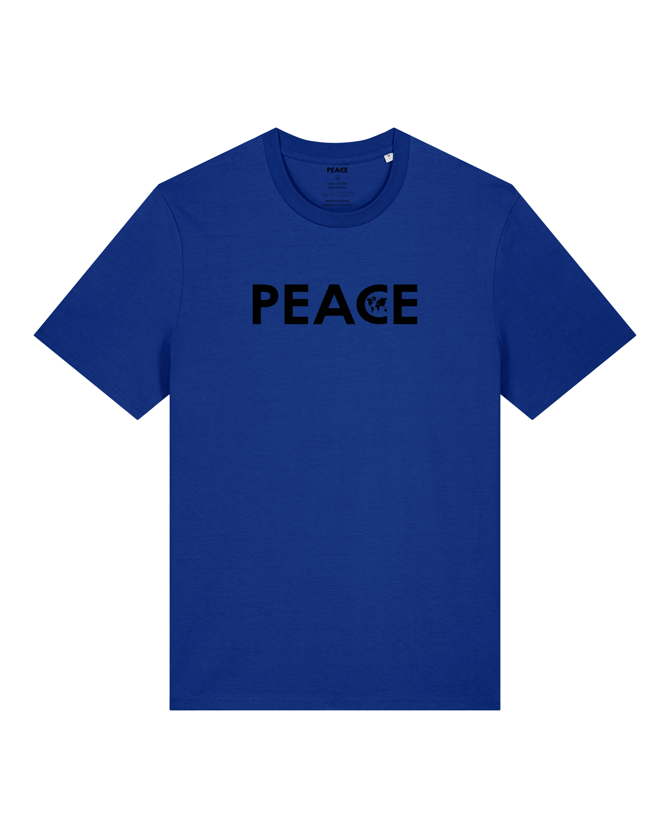 T-Shirt PEACE Classic Uni Worker Blue - Black Logo