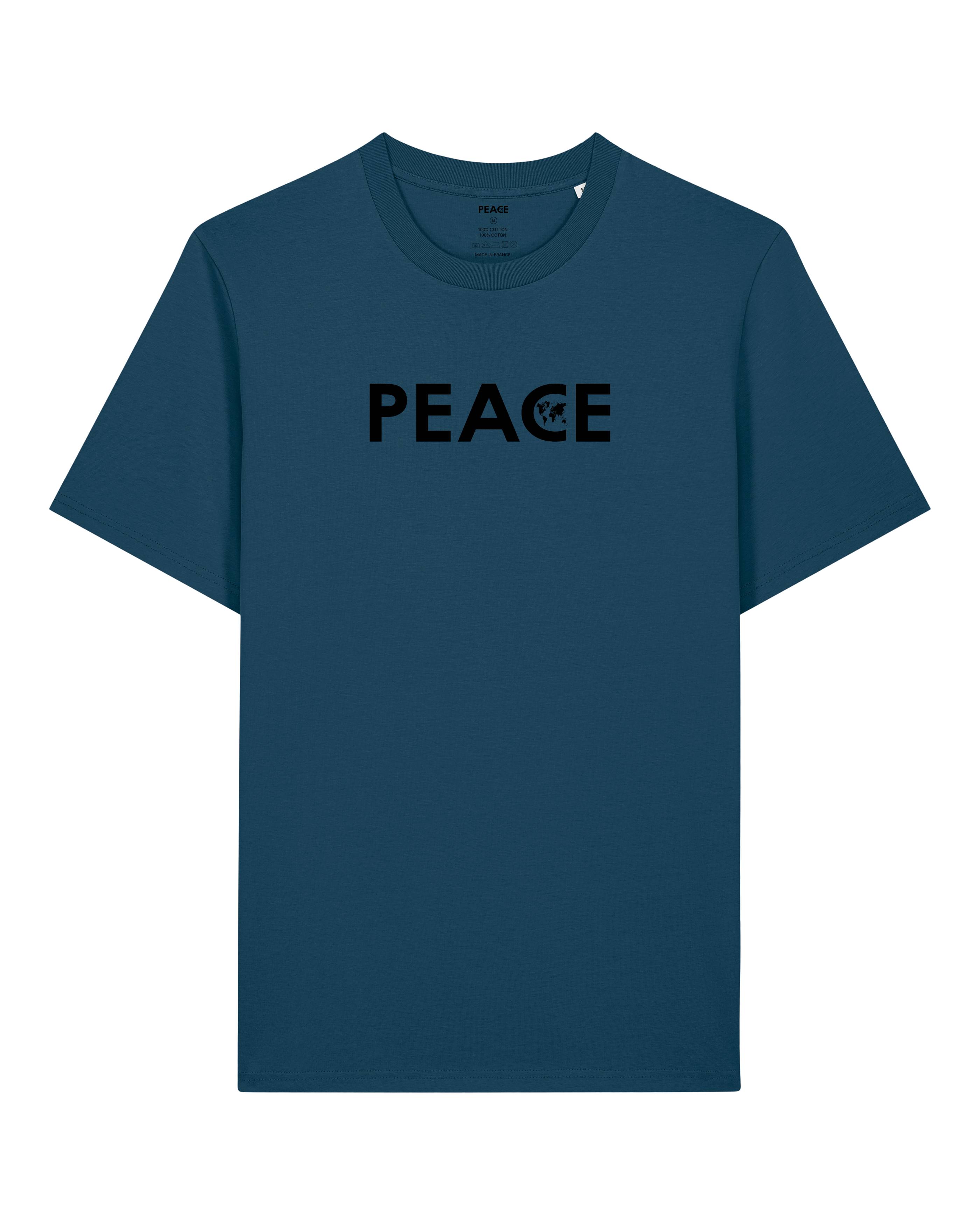 T-Shirt PEACE Classic Uni Deep Teal - Black Logo