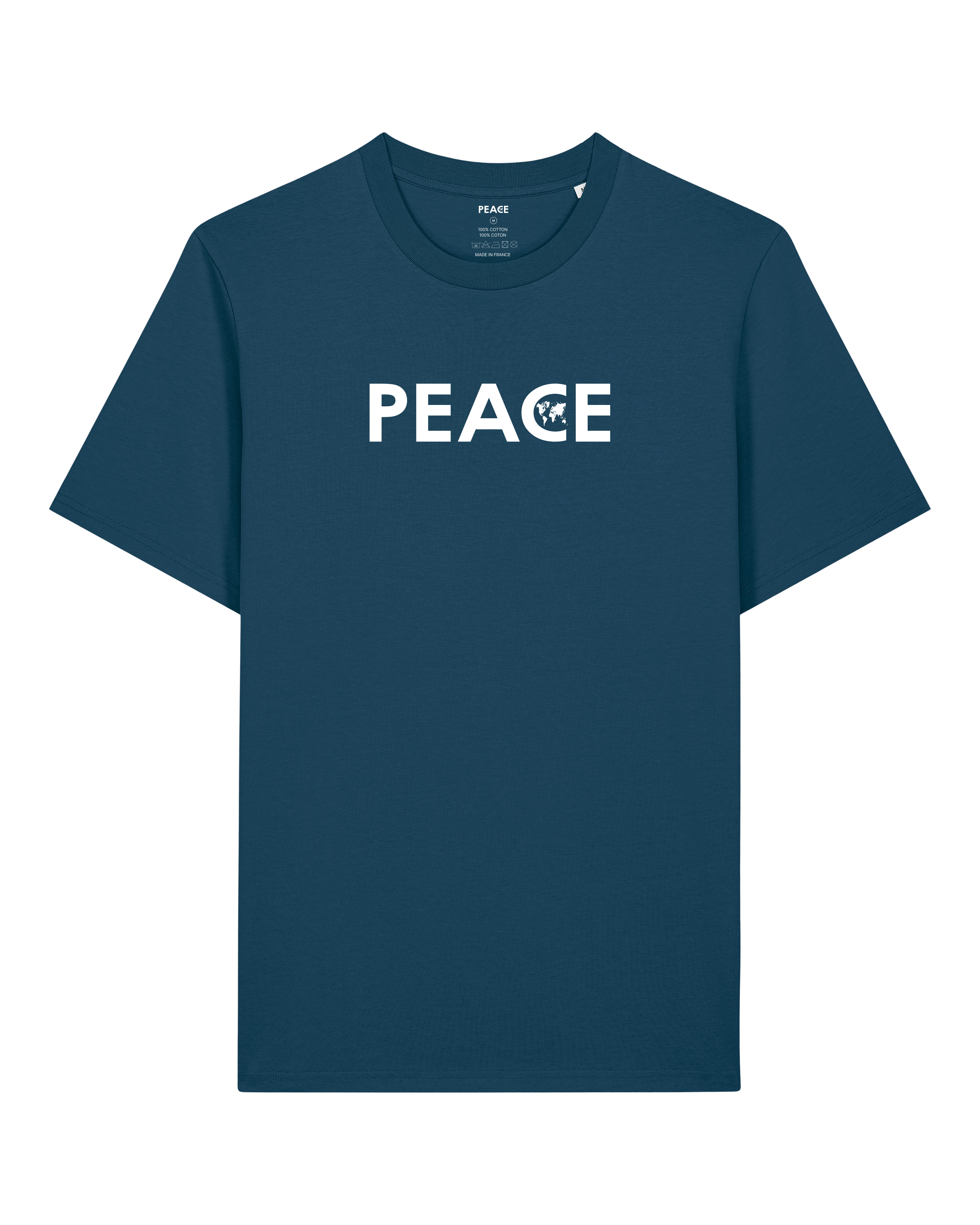 T-Shirt PEACE Classic Uni Deep Teal - White Logo